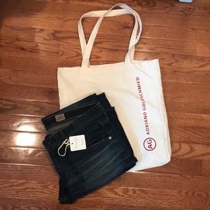 Men’s NWT AG jeans (and bag)